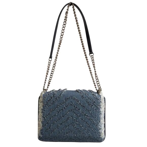 Kate Spade Denim Amelia Jeweled Shoulder Bag w/ Crystal Spade - Picture 5 of 16